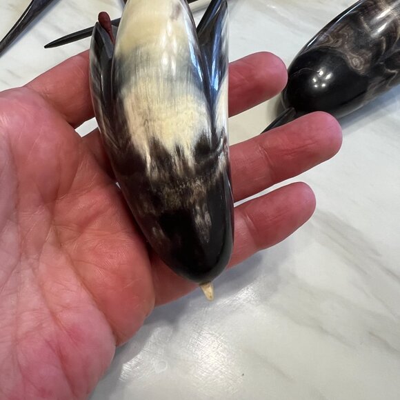 This set of hand carved vintage tulips, leaves and Stems were hand carved from A - Picture 7 of 11